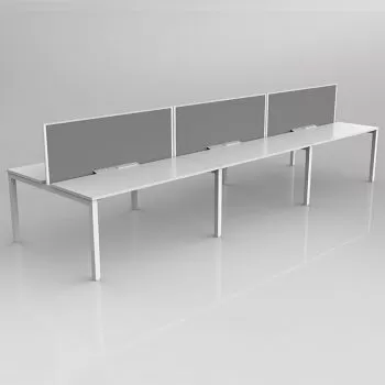 Avay Shared Desks 6 User Double Sided Workspace