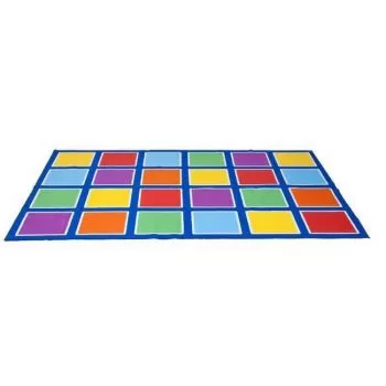Colour Squares Placement Rug