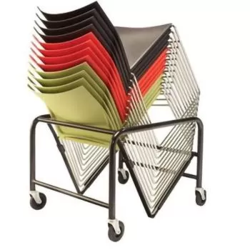 Angled Stacking Chair Trolley