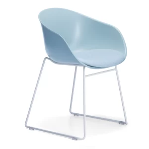 Ayla Chair with a Sled Base - Seat Pad