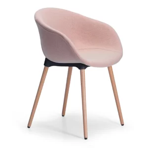 Ayla Chair with a Timber Base - Fully Upholstered