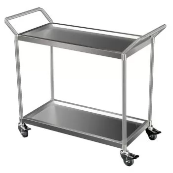 Heavy Duty 2 Tier Stainless Steel Trolley