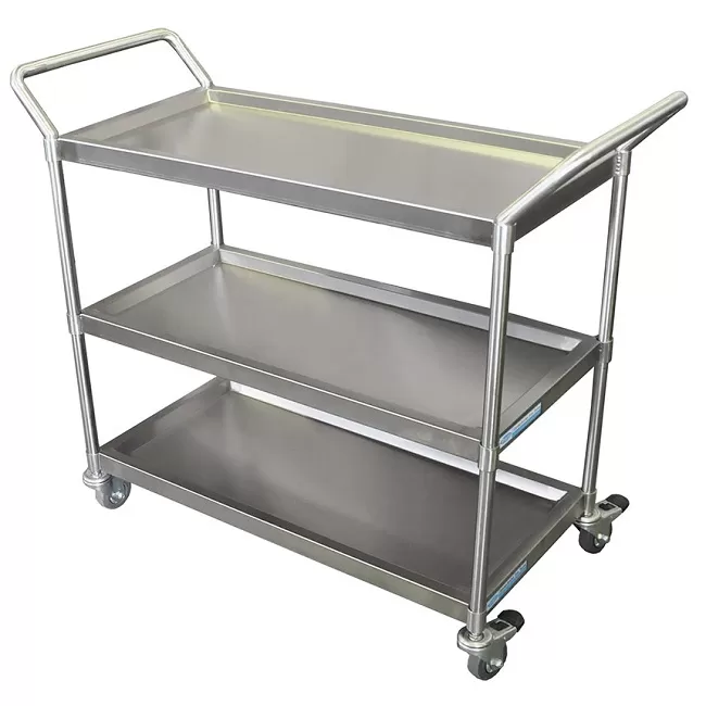 Heavy Duty 3 Tier Stainless Steel Trolley Abax Kingfisher Heavy Duty 3 Tier Stainless Steel Trolley Abax Kingfisher