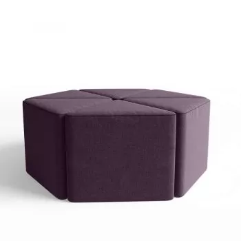 Hexagon Ottoman Set Of 6