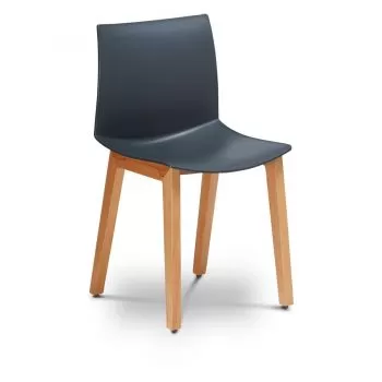Kanvas Chair Timber Base – PP Shell