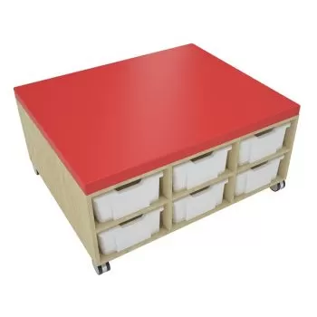 King Seated Tote Tray Storage