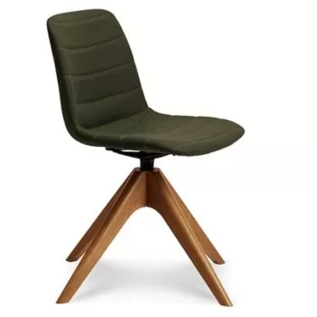 OHMY Timber Swivel – Fully Upholstered