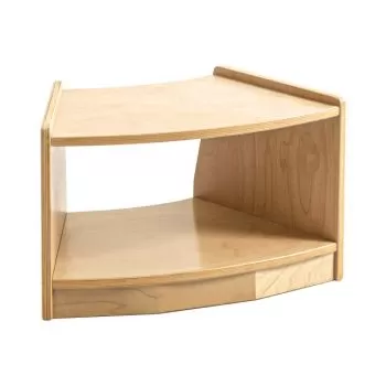 LittleLuxe One Shelf Curved Cabinet