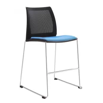 Vinn Mesh Back Upholstered Stool