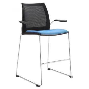 Vinn Mesh Back Upholstered Stool